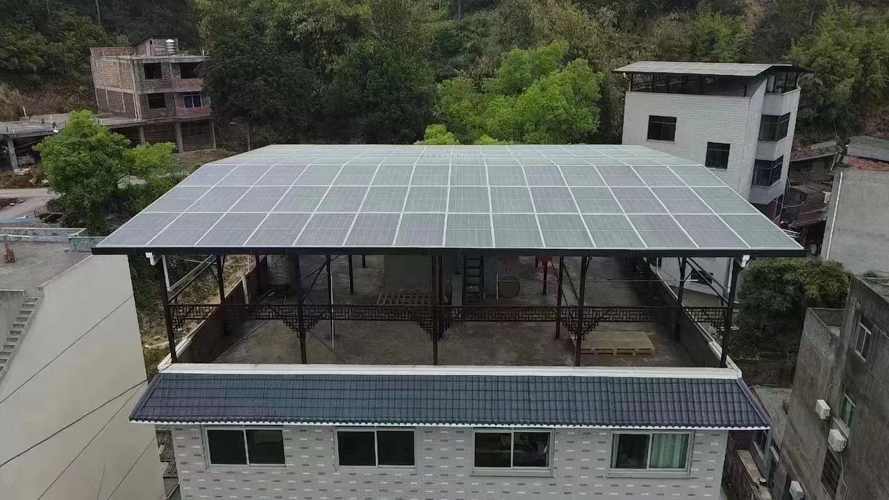 鹰潭15kw+10kwh自建别墅家庭光伏储能系统